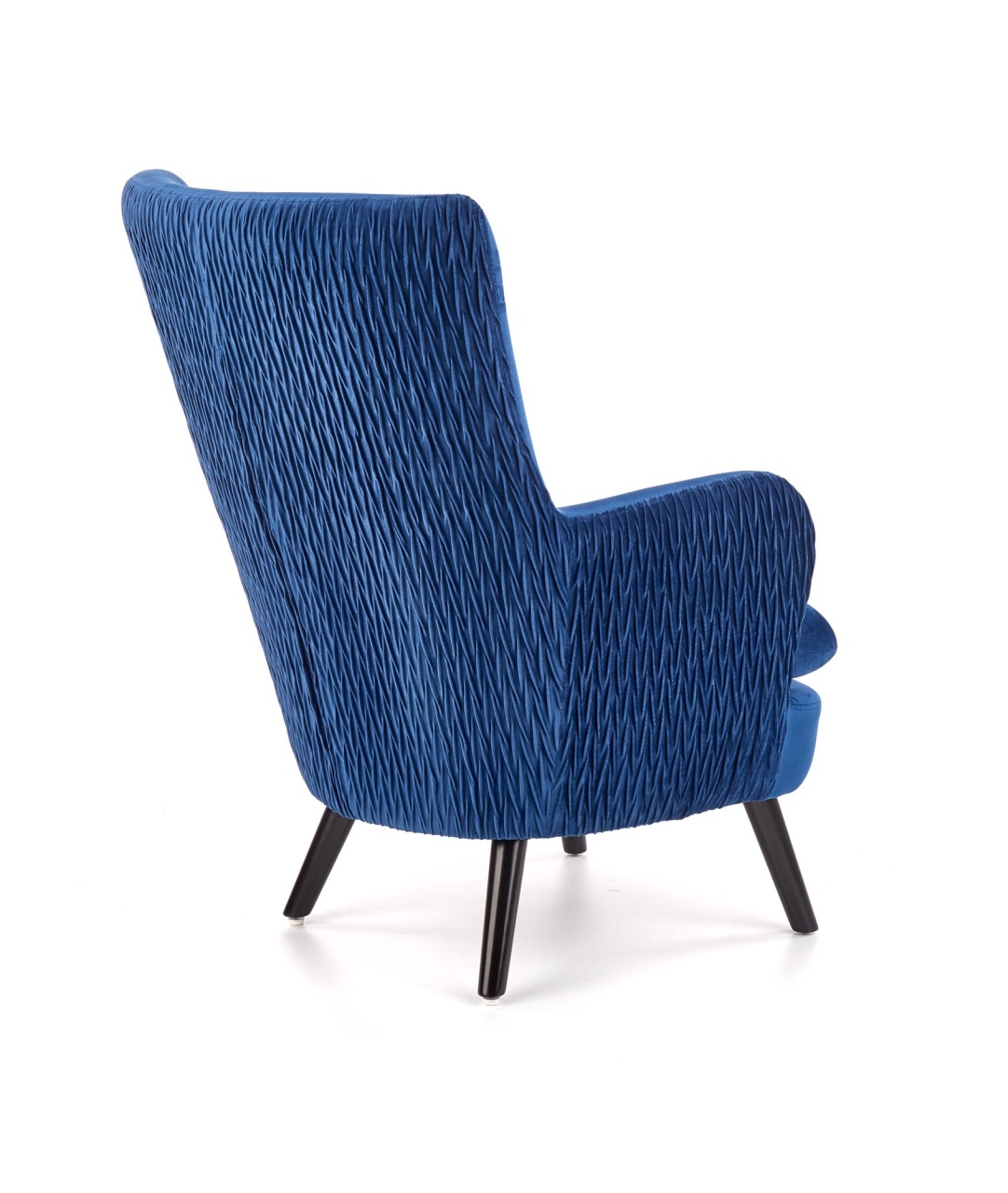 Poze Fotoliu tapitat Ravel Velvet albastru – H100 cm homewish.ro