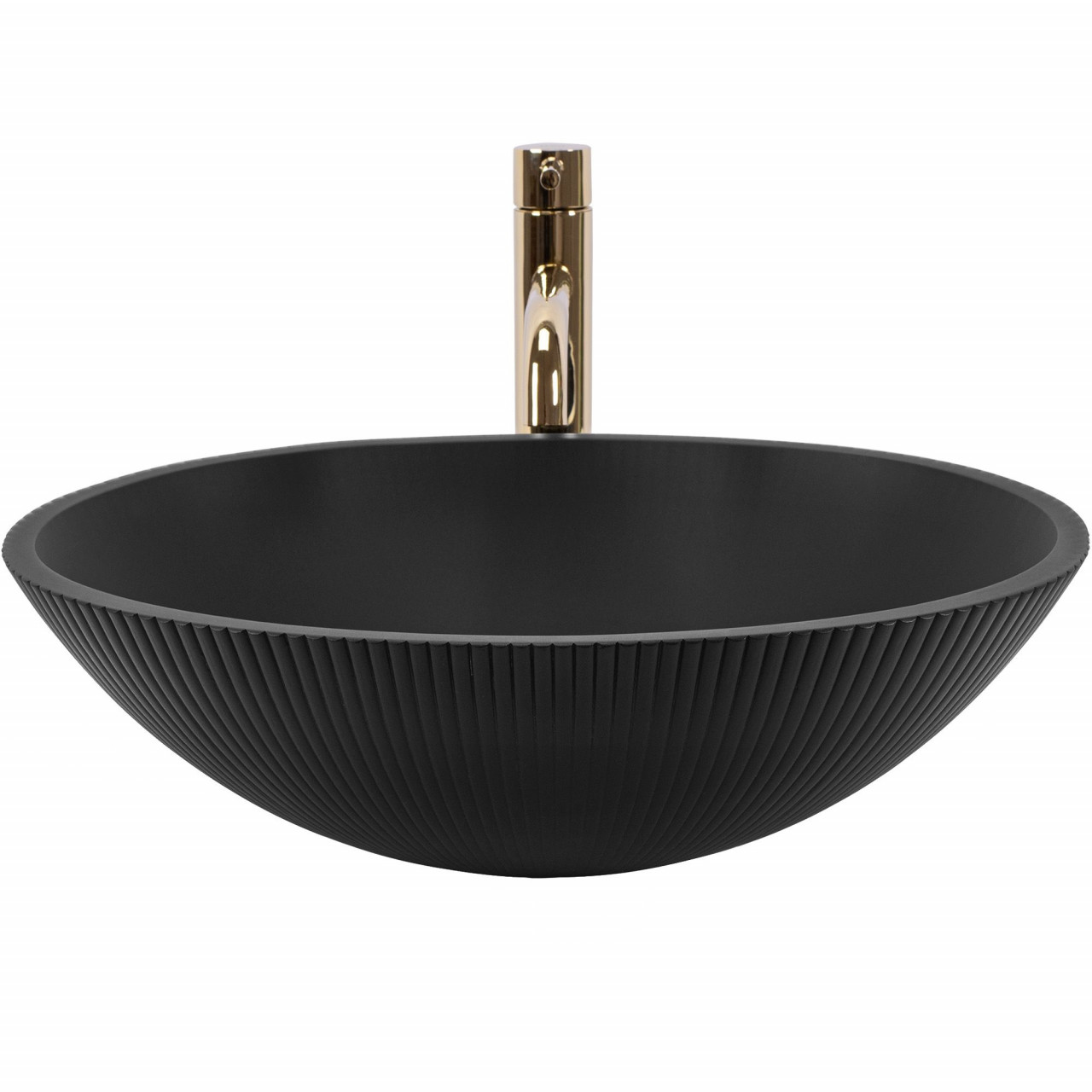 Lavoar Della negru mat L51 cm