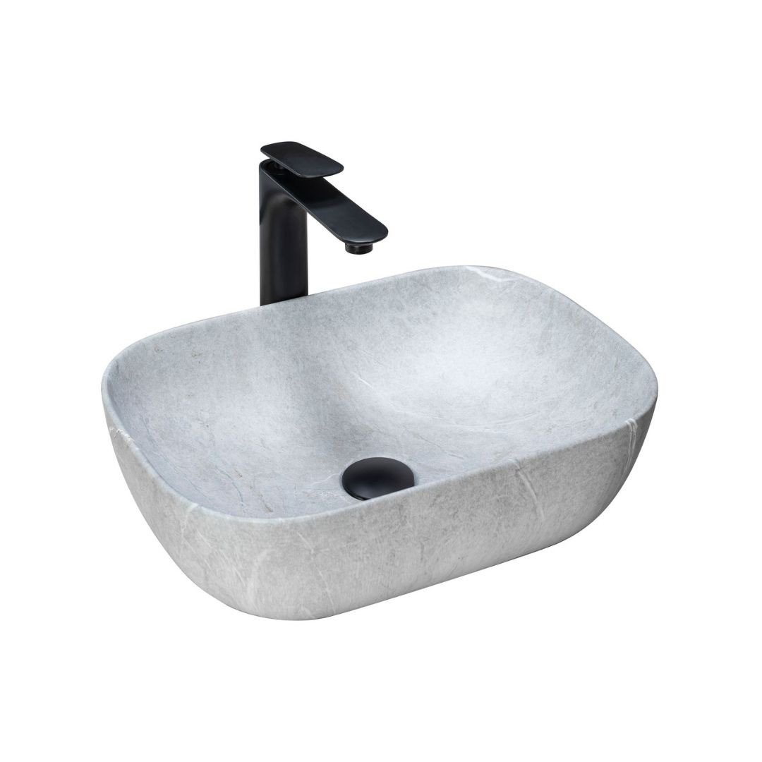 Lavoar Livia Grey ceramica sanitara – 46,5 cm