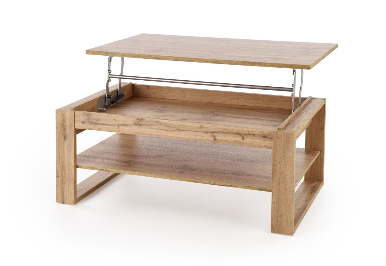 Masa de cafea Betty stejar artizan cu blat rabatabil L114 cm - 1 | YEO