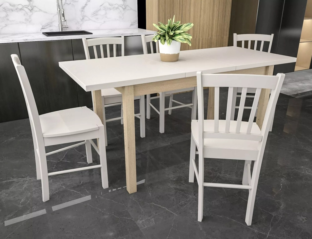 Masa extensibila Adam casmir/stejar cremona torro L120-160 - 1 | YEO