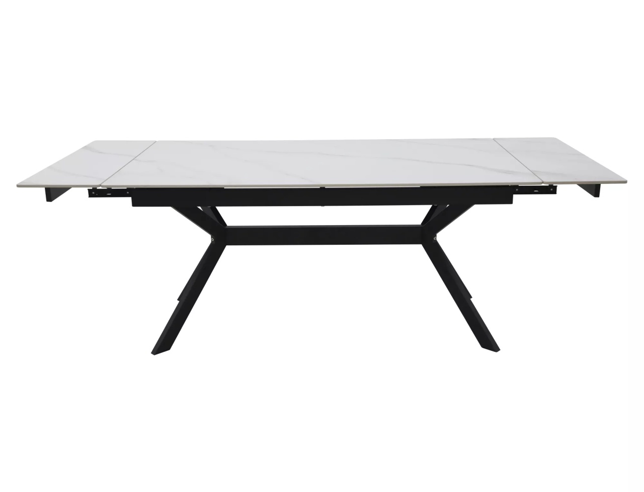 Masa extensibila Imperia alb/negru L180-240xl90