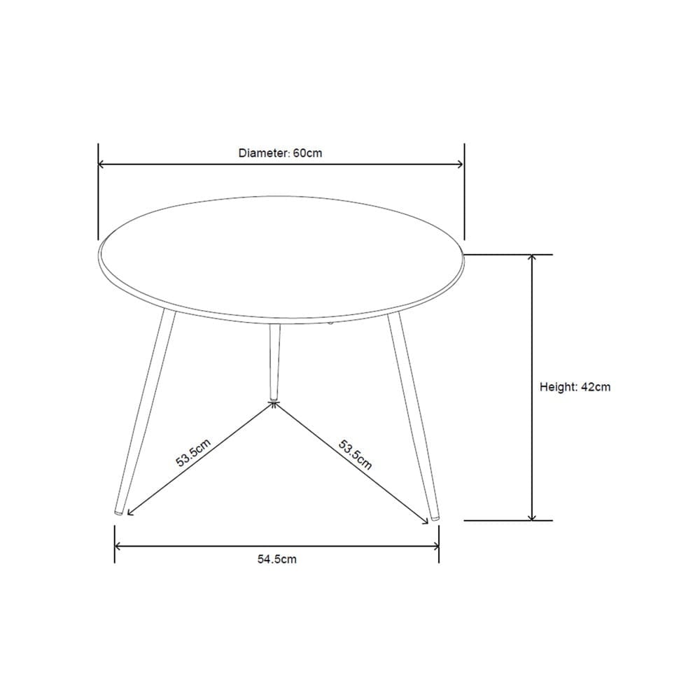 Masa rotunda de gradina Vibe 60 cm - 1 | YEO