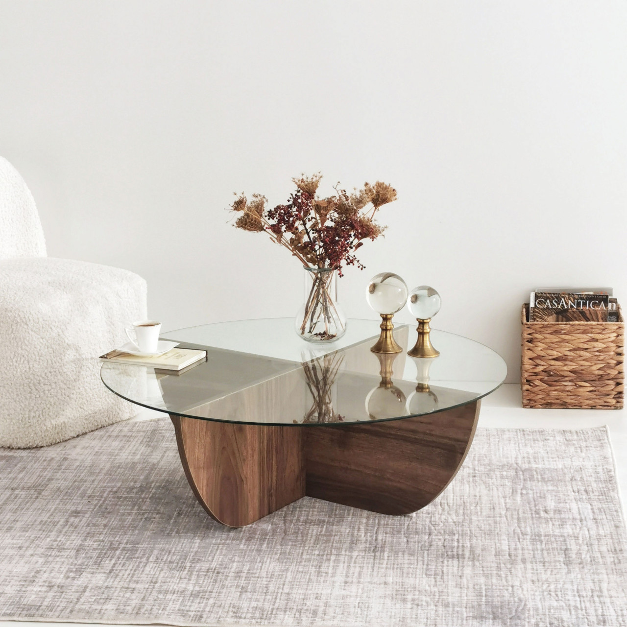 Măsuţă de cafea Lily - Walnut