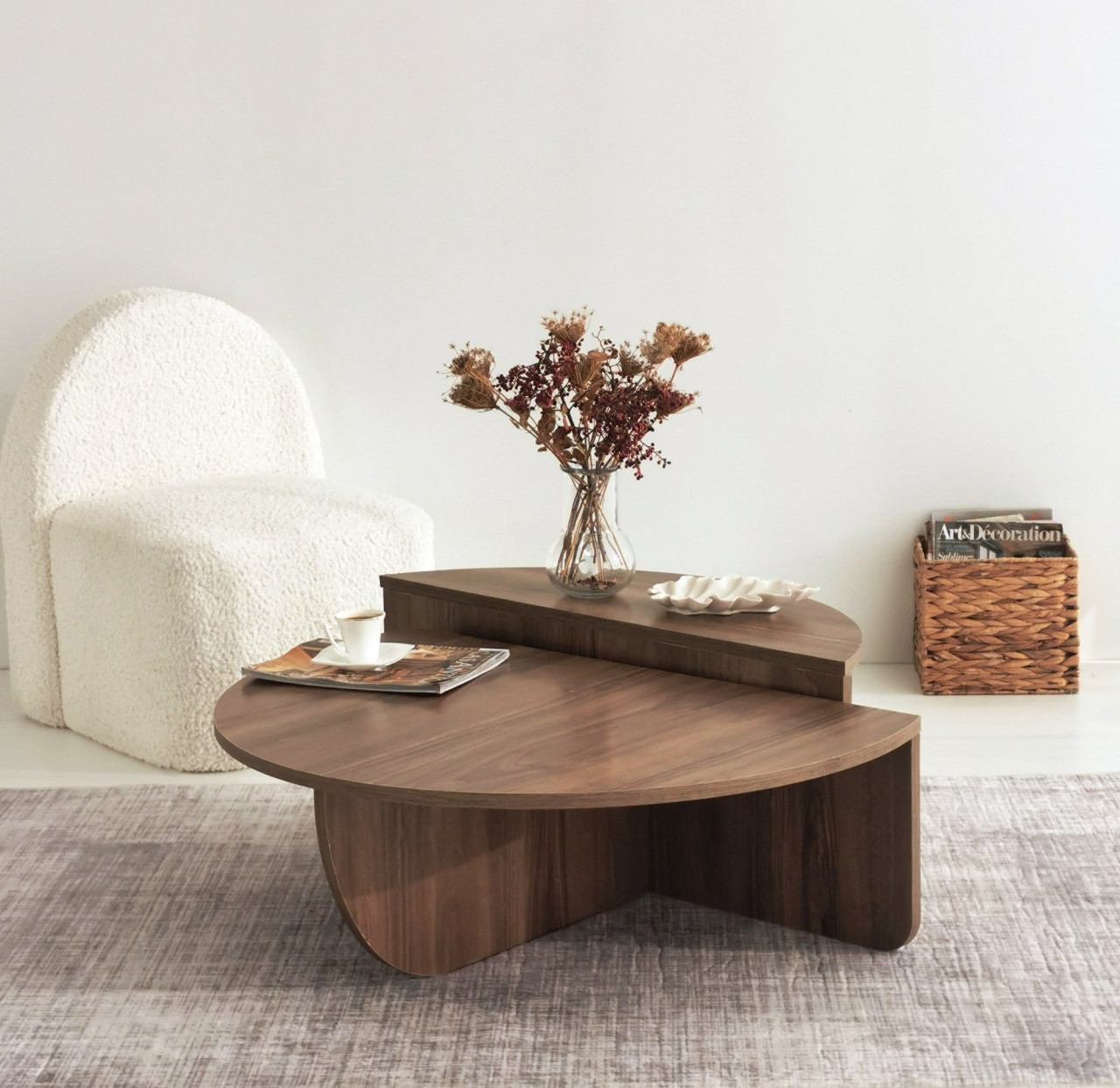 Masuta de cafea Podium - Walnut