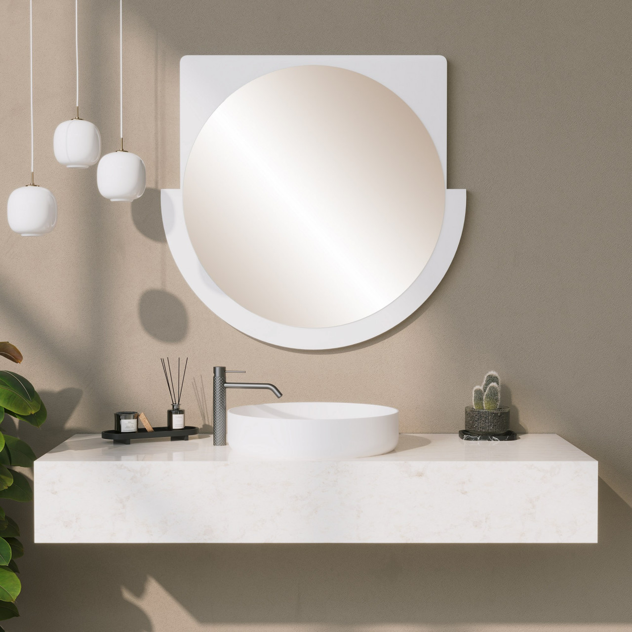 Oglinda Lucky Mirror alba