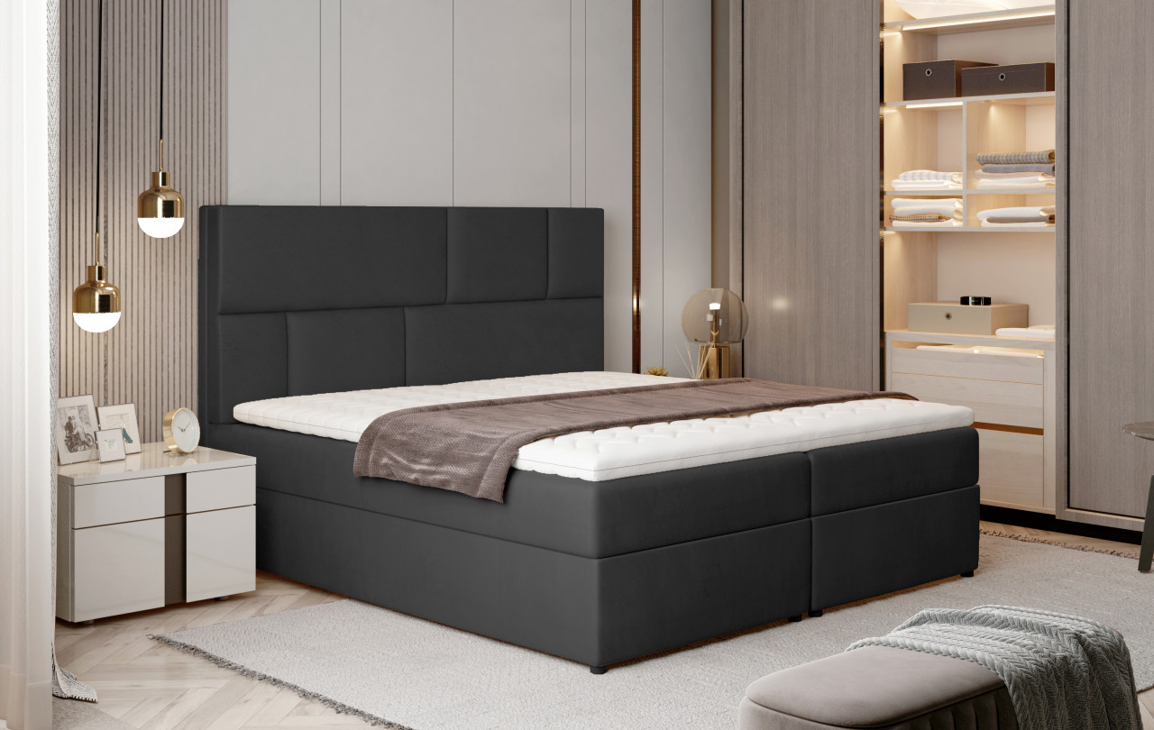 Pat boxspring Florence 160x200 cm Monolith 97