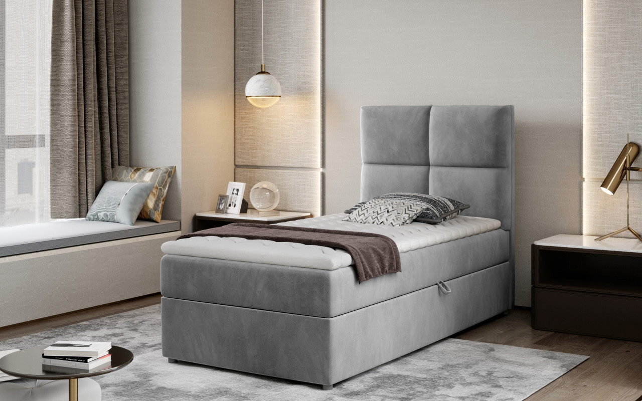 Pat boxspring Rivia 90x200 cm Monolith 84