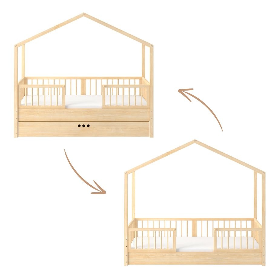 Pat copii Dream Nest House pin 80x160 cm - 1 | YEO