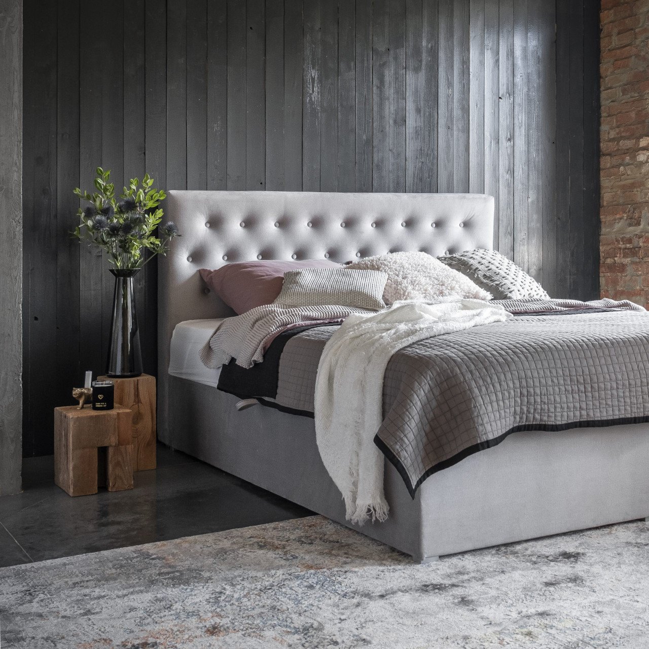 Pat tapitat boxspring Loree – 140/200 cm - 3 | YEO