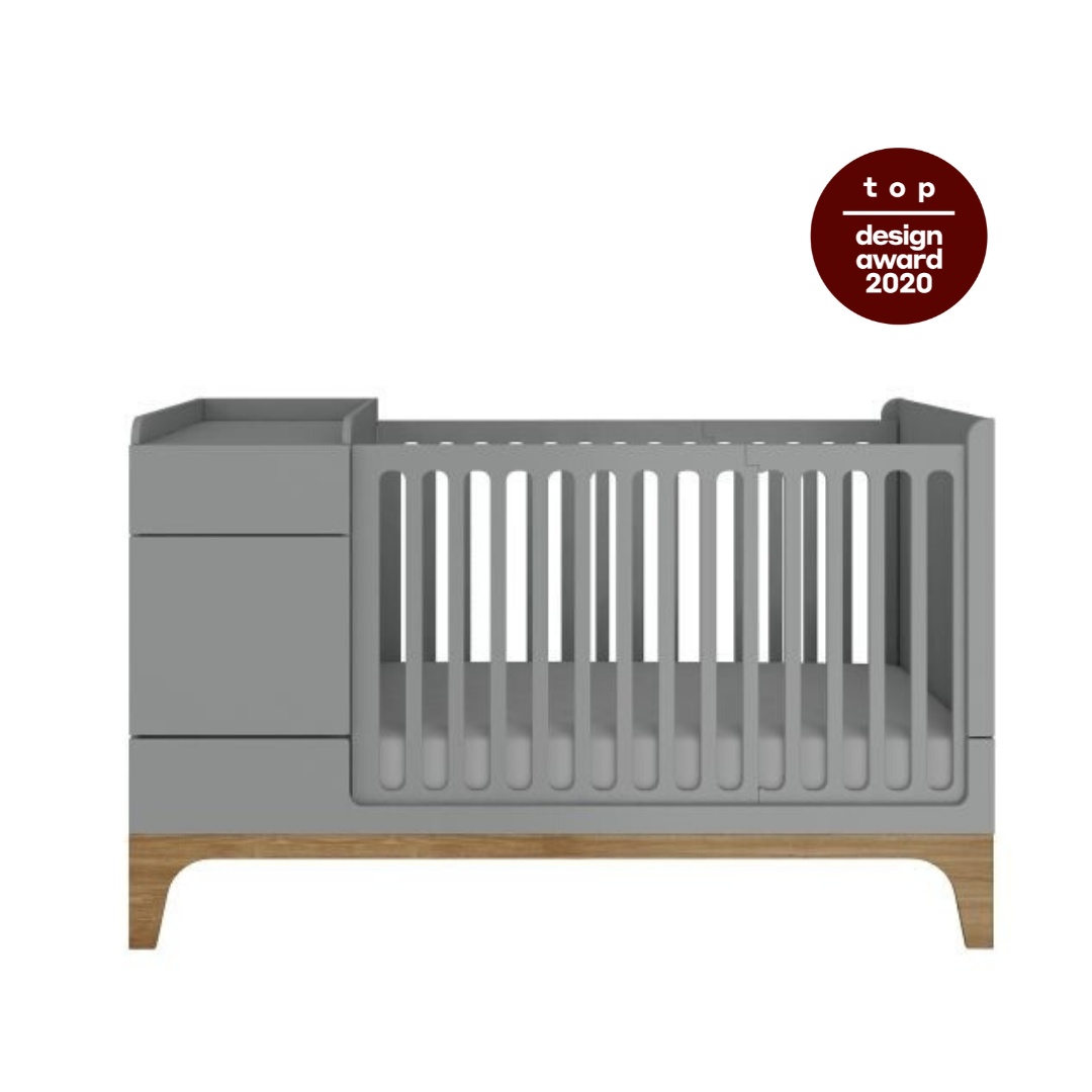 Patut pentru copii multifunctional UP! gri 70×120 cm - 1 | YEO