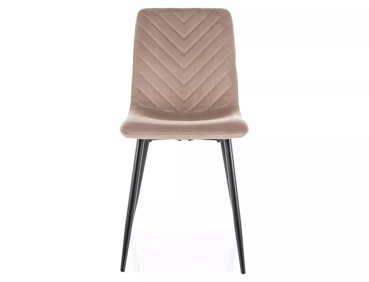 Scaun Daren velvet bej inchis/negru Blu40 - 2 | YEO