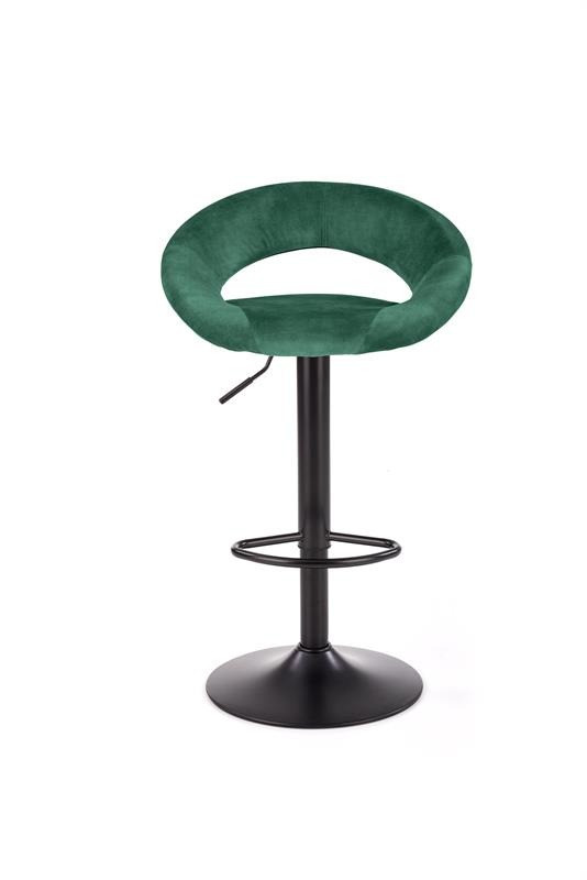 Scaun de bar H-102 velvet verde - 1 | YEO