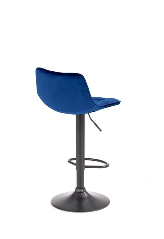 Scaun de bar H-95 velvet bleumarin - 4 | YEO