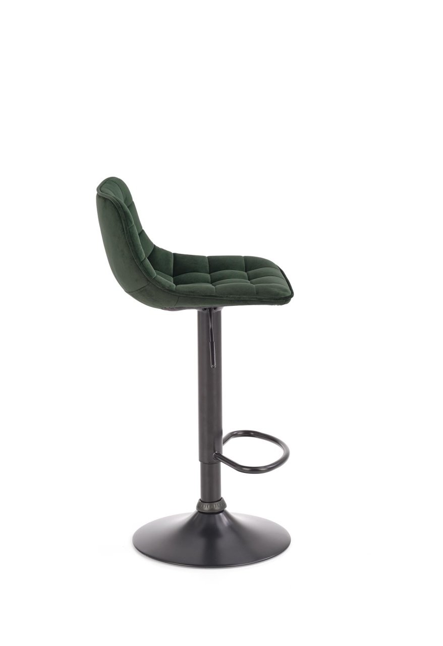 Scaun de bar H-95 velvet verde - 3 | YEO