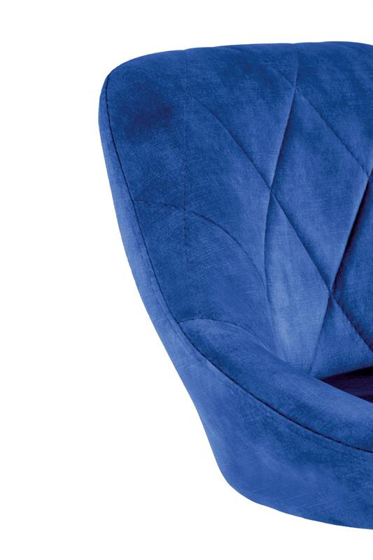 Scaun de bar H101 velvet bleumarin - 2 | YEO