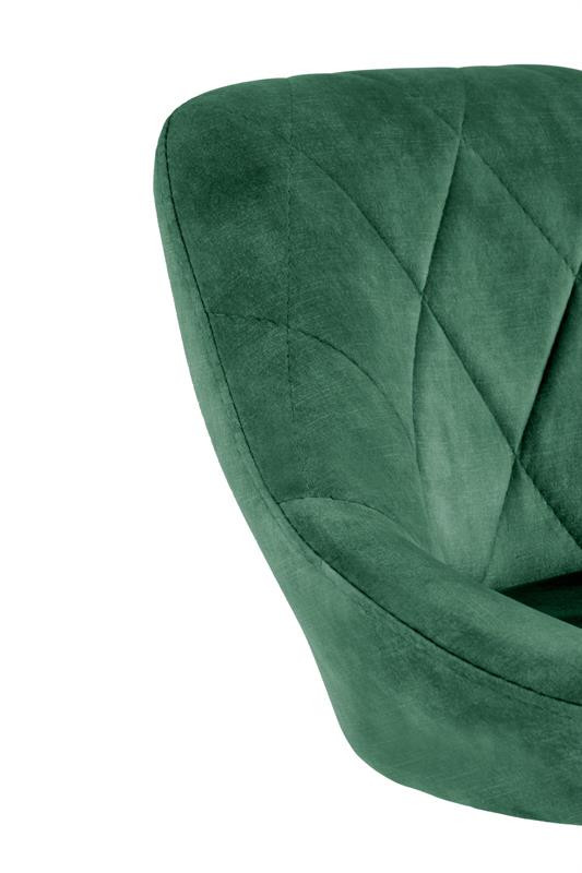Scaun de bar H101 velvet verde - 5 | YEO