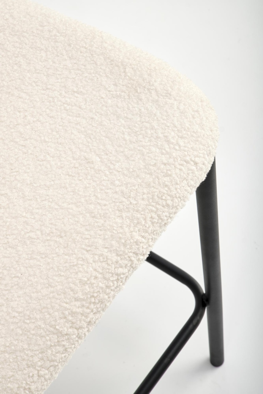 Scaun de bar plusat H119 crem - 3 | YEO