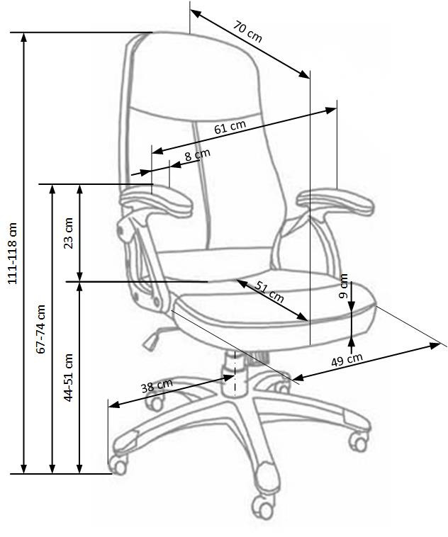 Scaun de birou Edison negru - 1 | YEO