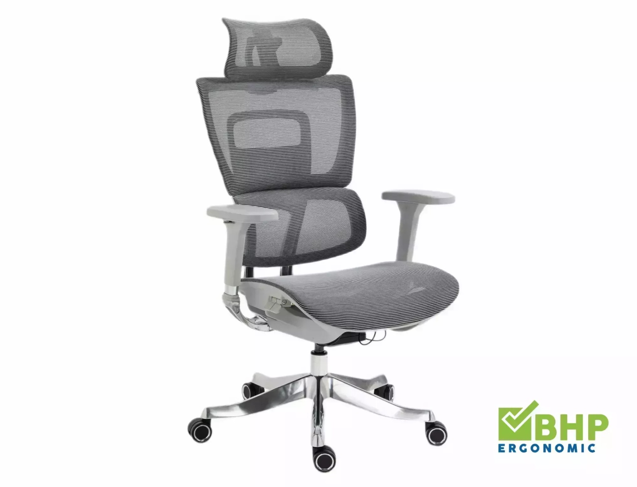 Scaun de birou Winner Lux gri/crom