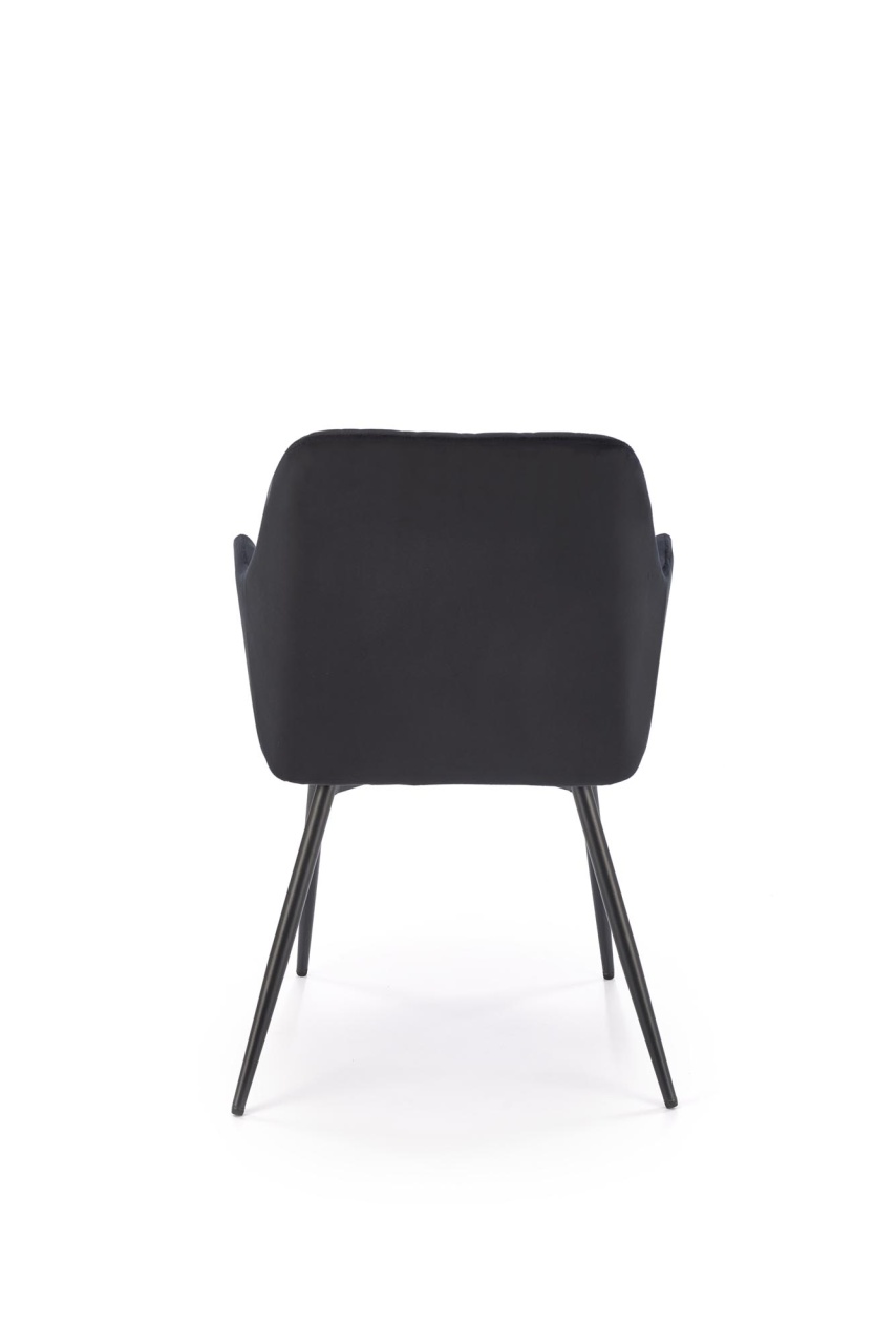 Scaun K558 velvet negru - 1 | YEO