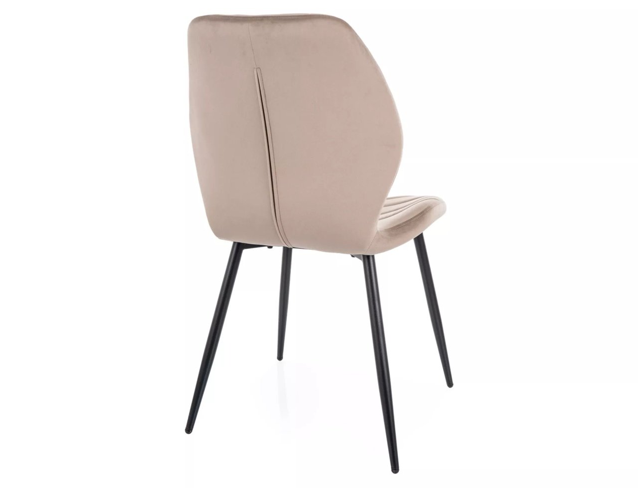 Scaun Mike velvet bej inchis/negru Blu40 - 1 | YEO
