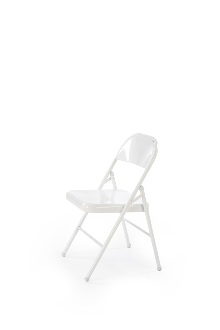 Scaun pliabil K565 alb H75 cm