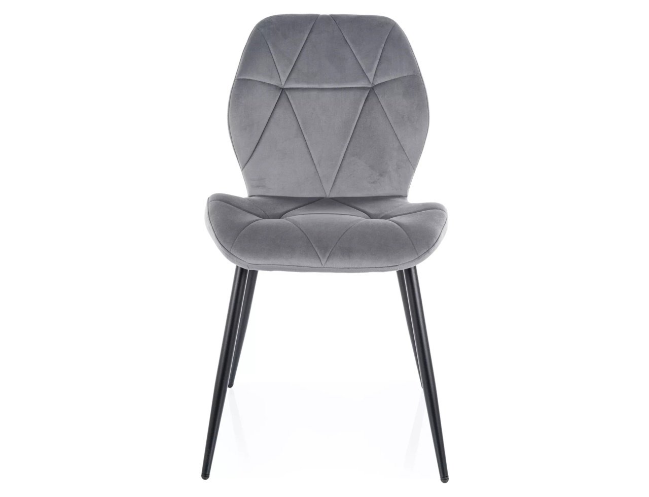 Scaun Rick velvet gri/negru Blu14 - 2 | YEO