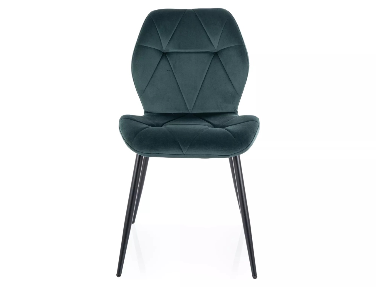 Scaun Rick velvet verde/negru Blu78 - 2 | YEO