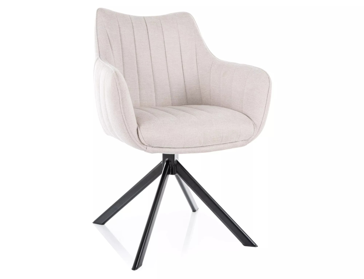 Scaun rotativ Azalia bej deschis/negru Brego22