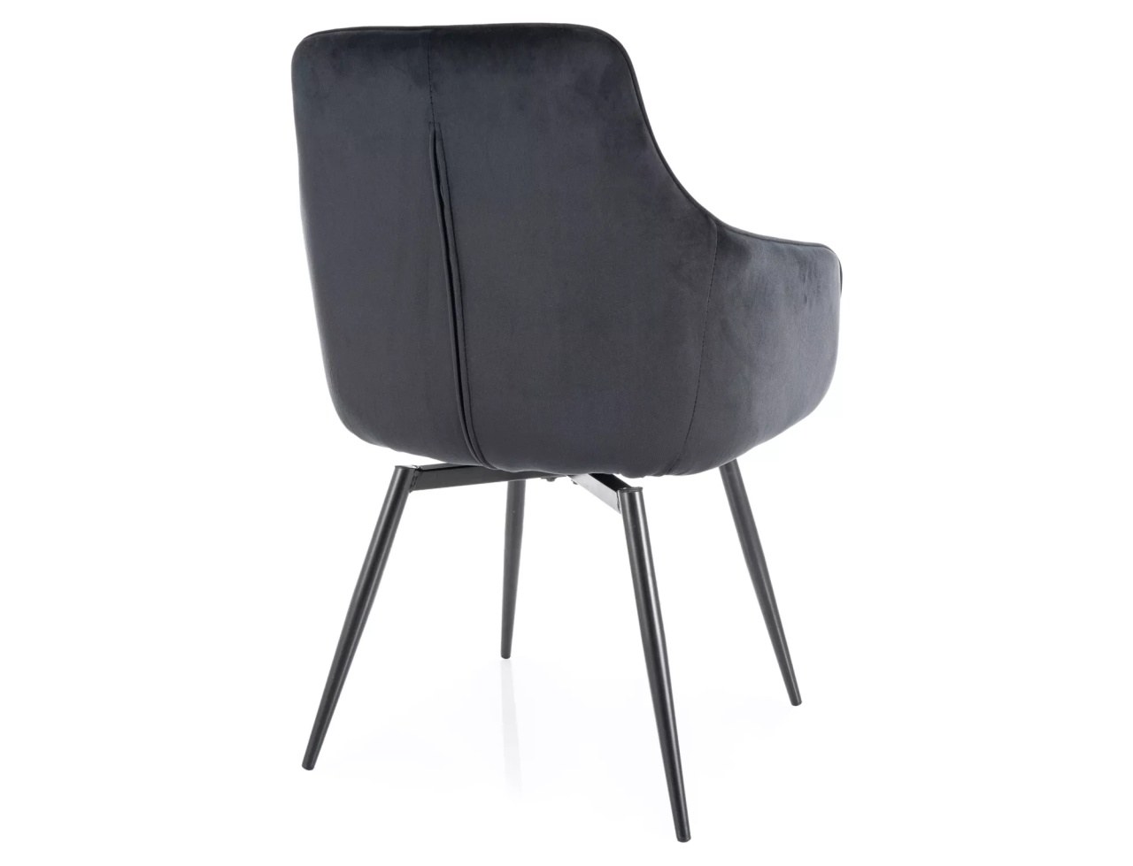 Scaun rotativ Marlo velvet negru/negru Blu19 - 1 | YEO