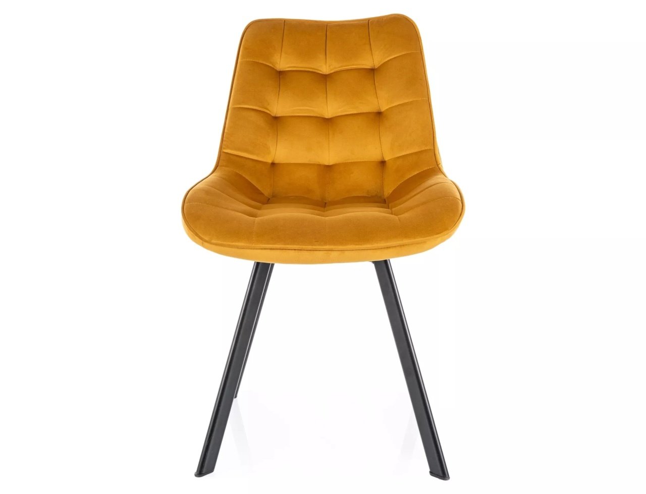 Scaun rotativ Monti velvet mustariu/negru Blu68 - 2 | YEO