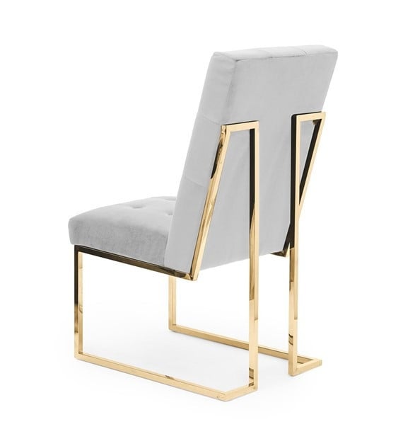 Scaun tapitat Pierre gri/gold - H97 cm - 1 | YEO