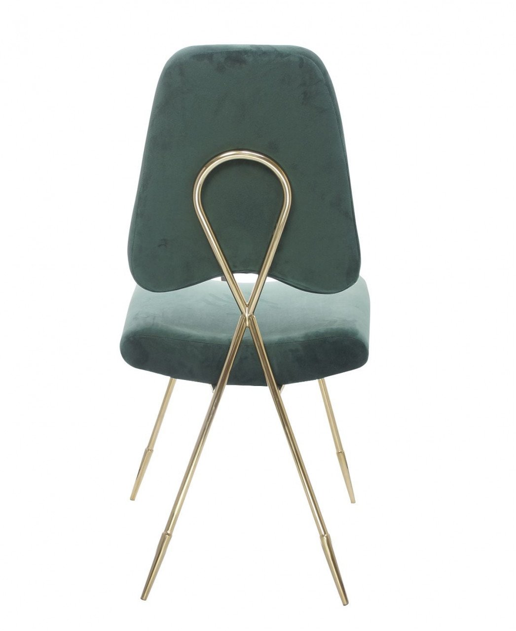 Scaun tapitat Salvadore verde/gold – H93 cm - 3 | YEO