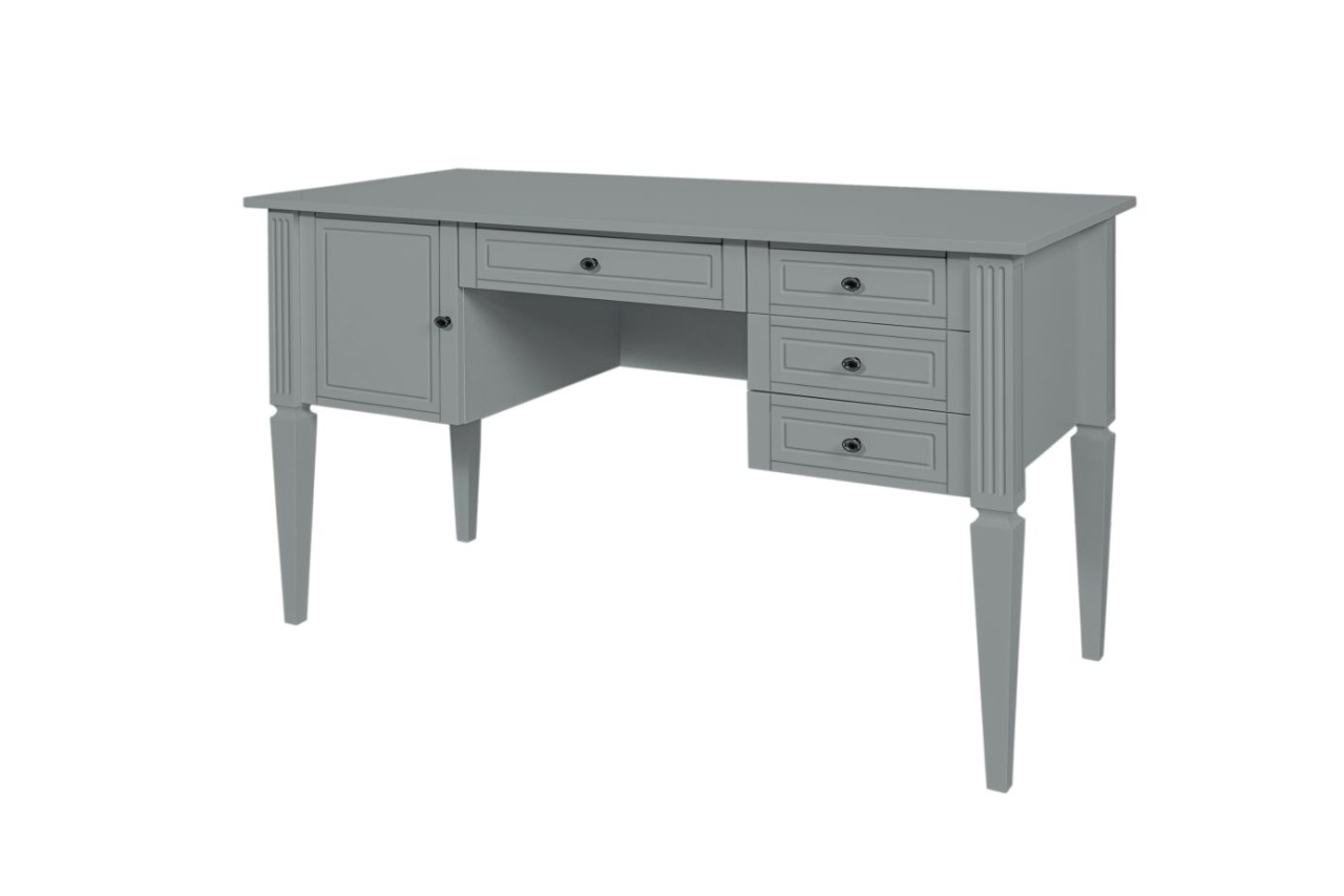 Birou elegant Ines gri L132 cm