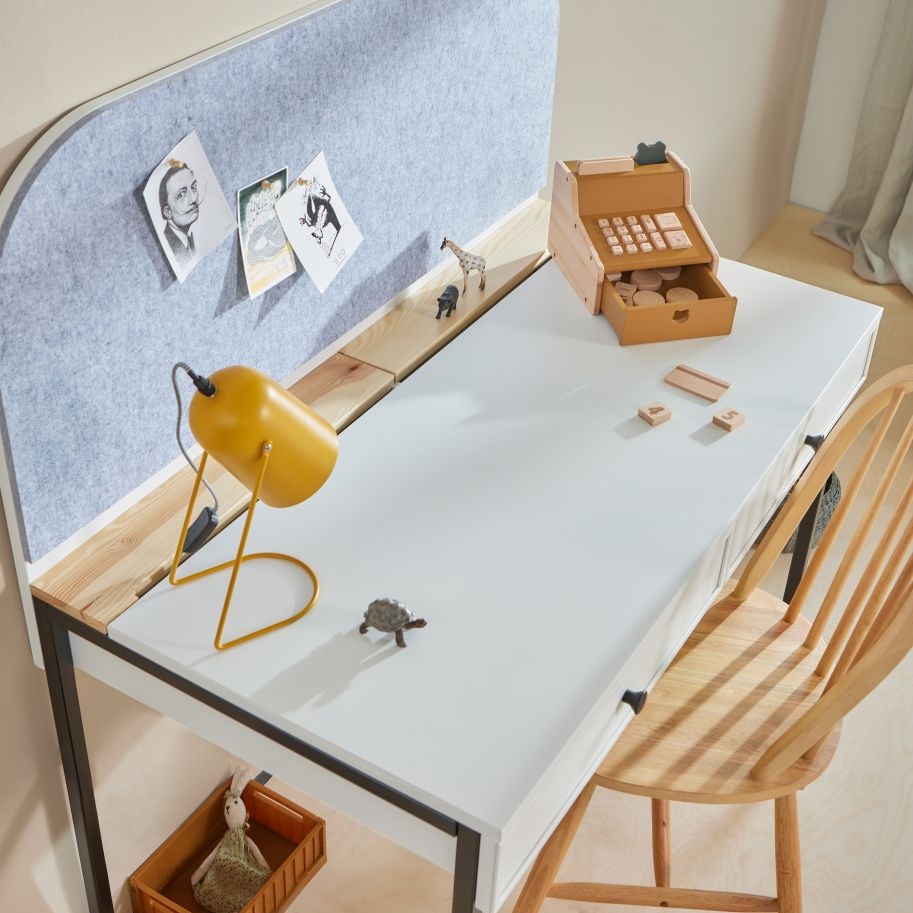 Birou pentru copii Lumi alb L120 cm - 1 | YEO