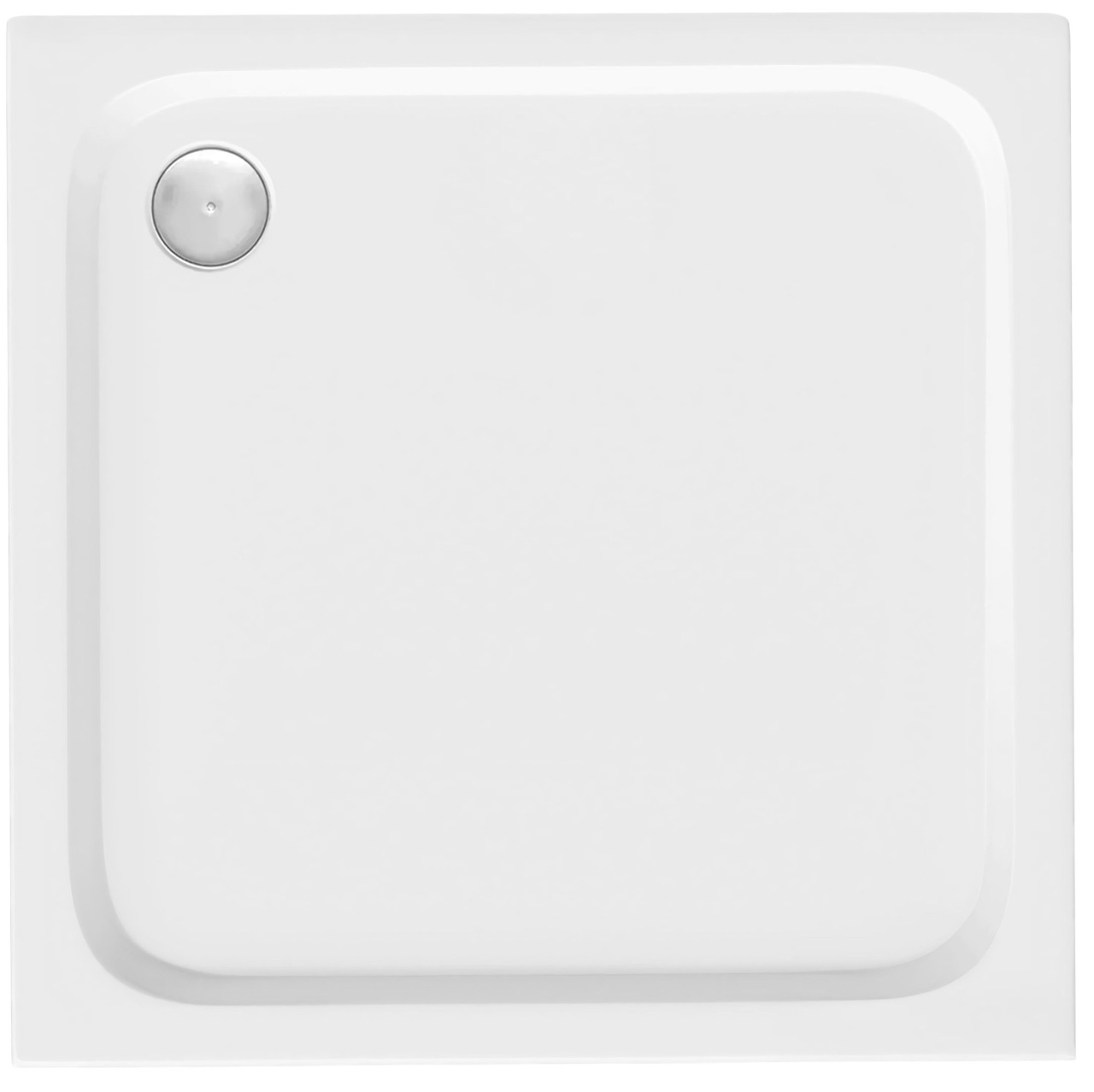 Cada pentru dus din acril Rea Belmond White 80x80