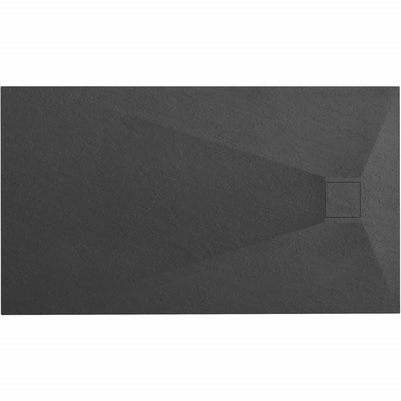 Cadita pentru dus Magnum neagra 120x80