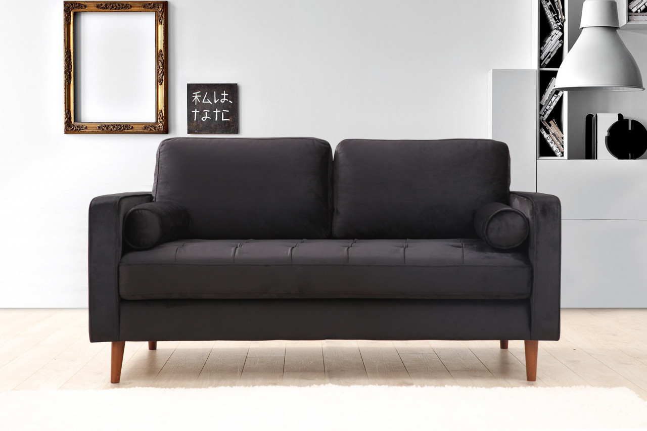 Canapea 2 locuri Rome neagra