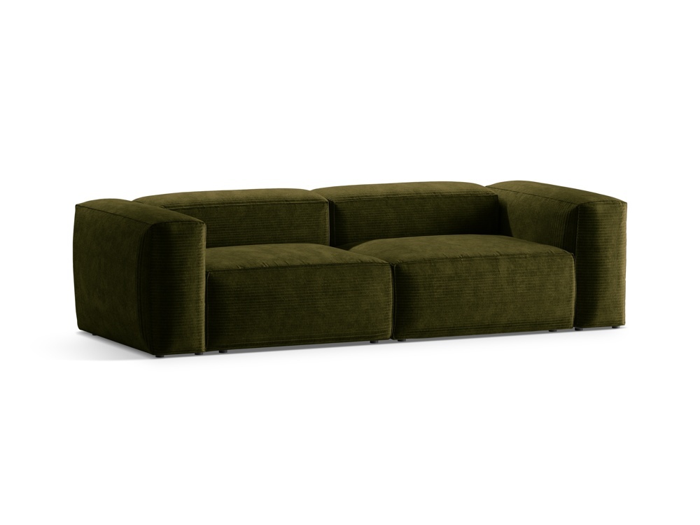 Canapea 3 locuri Bergamo velur reiat L264 cm - 2 | YEO