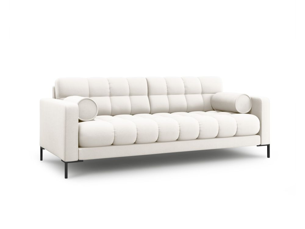 Canapea Bali 3 locuri stofa/picioare negre L177 cm