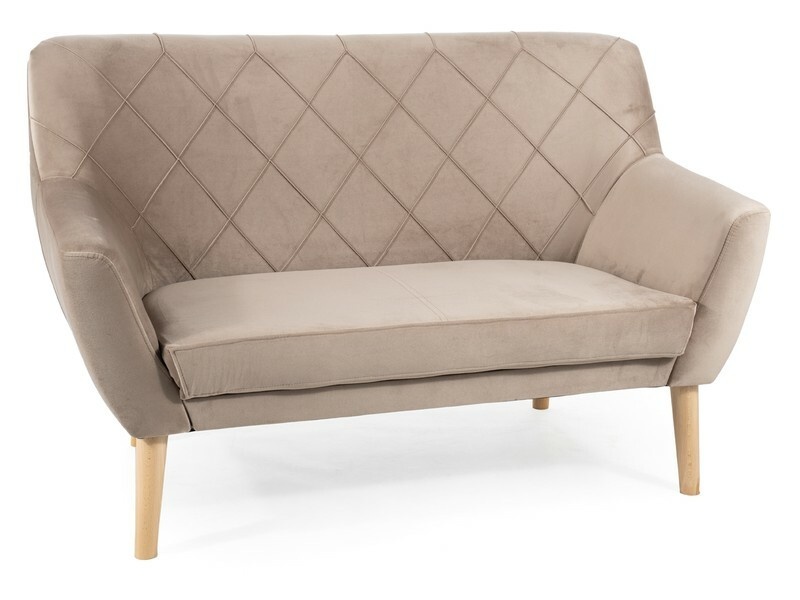 Canapea Kier 2 velvet bej inchis/fag Blu40