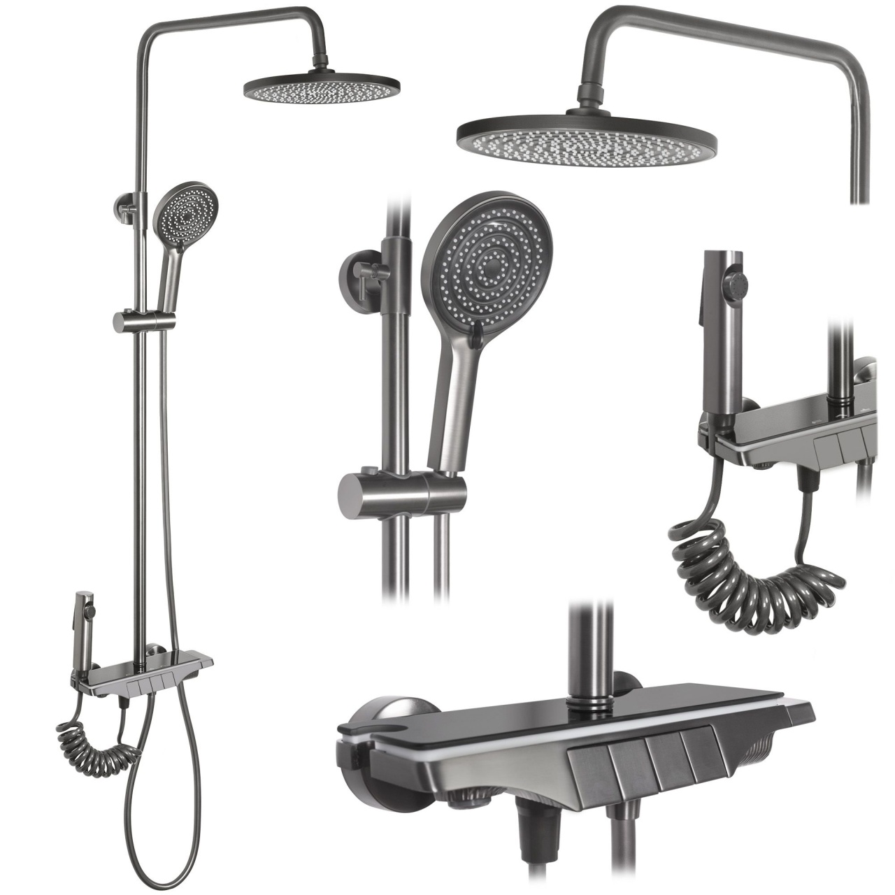 Coloana de dus cu termostat REA Savio Titanium