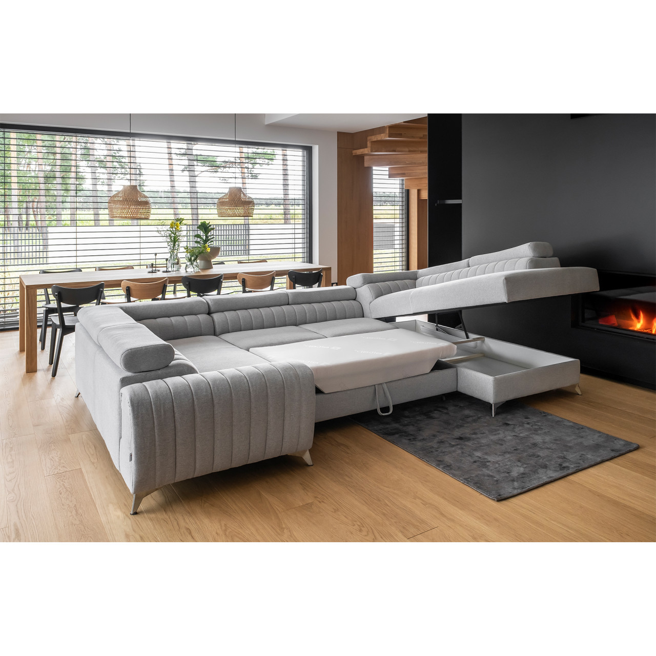 Coltar extensibil Louis pe dreapta Softis 17 - 4 | YEO