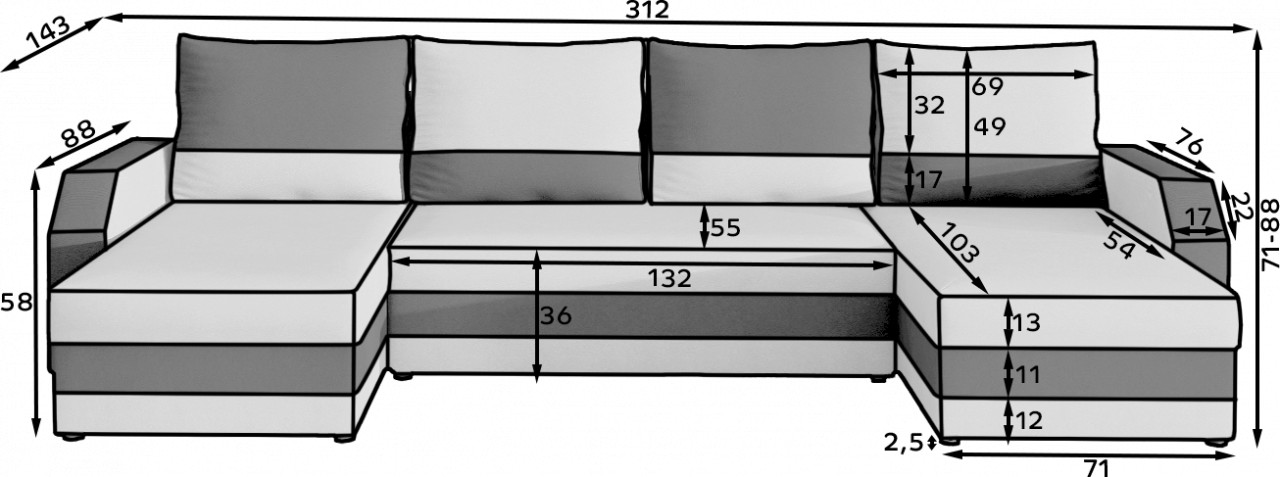 Coltar extensibil Marion Alova 66/Alova 68 - 2 | YEO