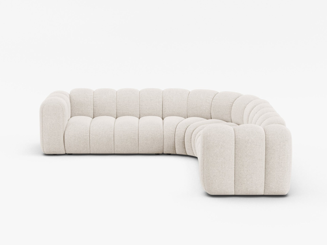 Coltar Lupine 5 locuri chenille Eden L280 cm