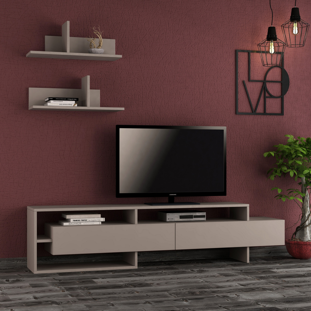 Comoda TV Gara light mocha