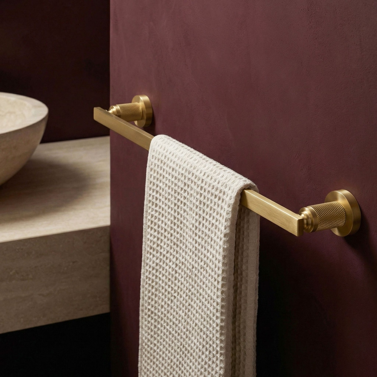 Cuier de baie 81301 Rivo Brush Gold