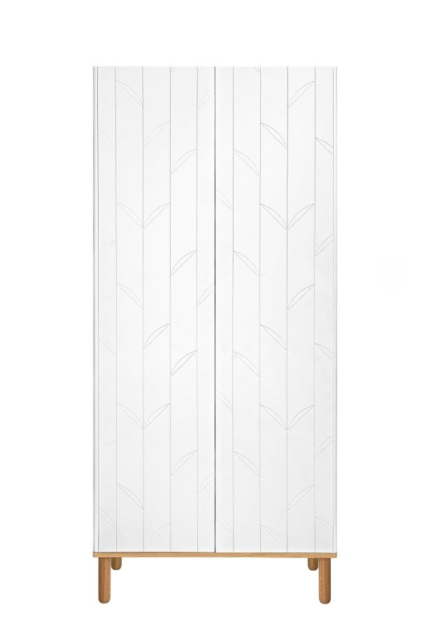 Dulap Toteme botanic alb/stejar H200 cm