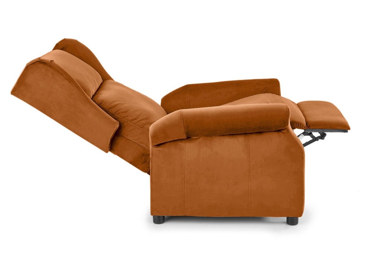 Fotoliu recliner Agustin 2 velvet cinnamon H107 cm - 4 | YEO